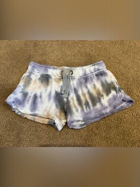 🌴 BUNDLE 5 FOR $25! 
Ocean Drive Tie-Dye Lounge Shorts - Purple, Gray, Cream